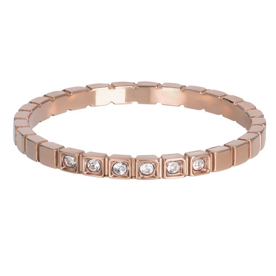 Anneau Recouvrant 2mm ROSE GOLD - 01 ( Bar à Bagues)