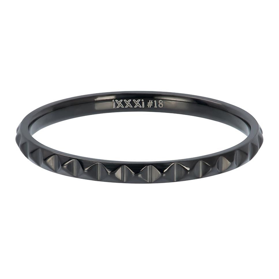 Anneau Recouvrant 2mm NOIR - 013 ( Bar à Bagues)