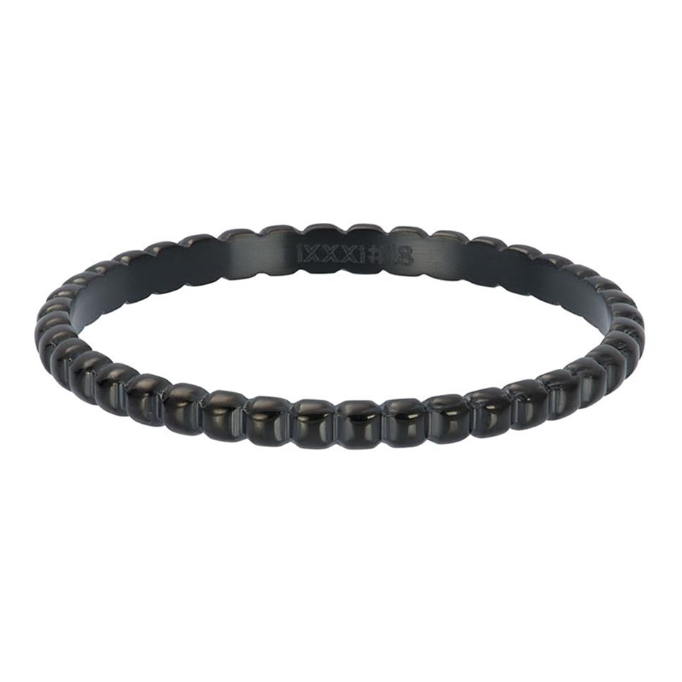 Anneau Recouvrant 2mm NOIR - 02 ( Bar à Bagues)
