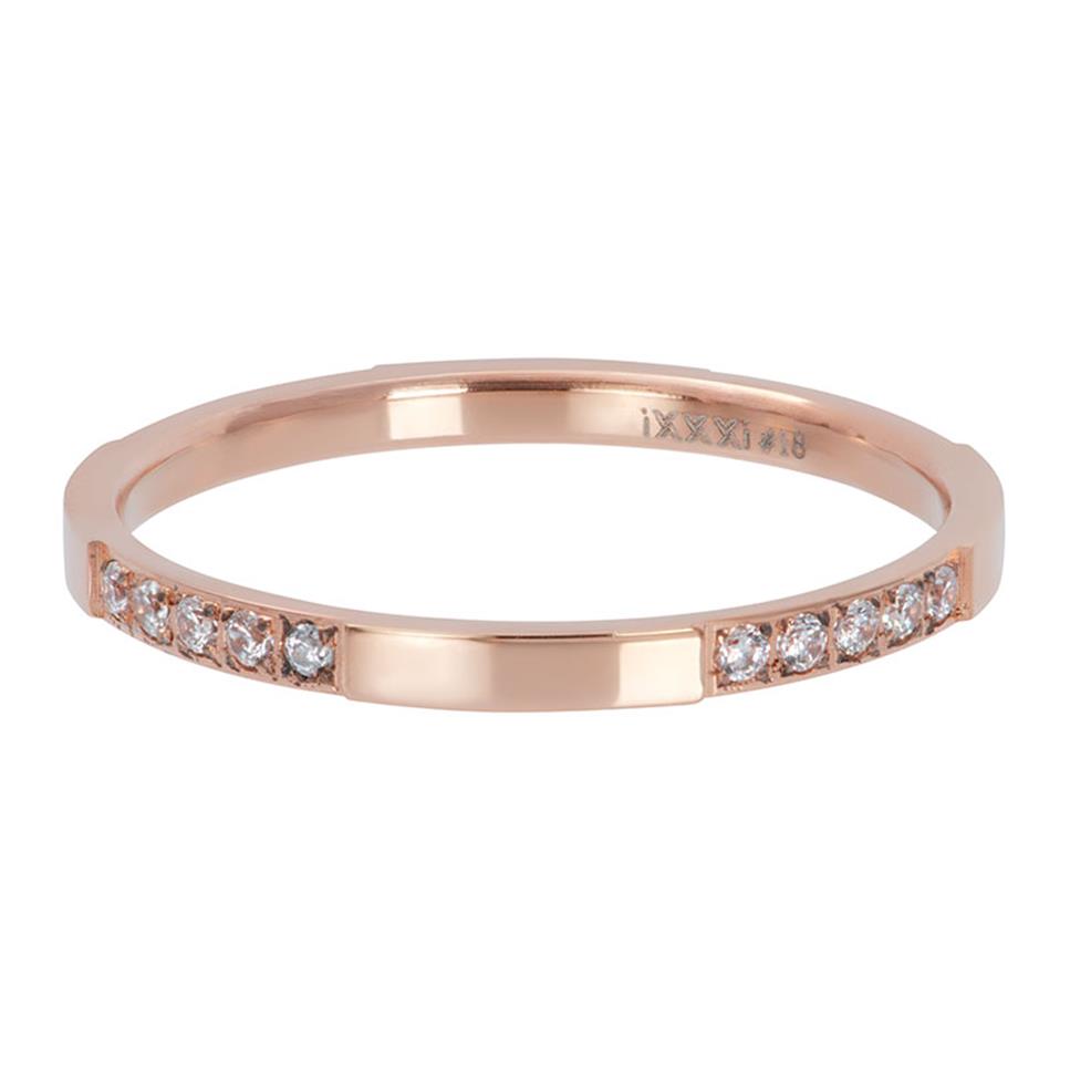 Anneau Recouvrant 2mm ROSE GOLD - 017 ( Bar à Bagues)