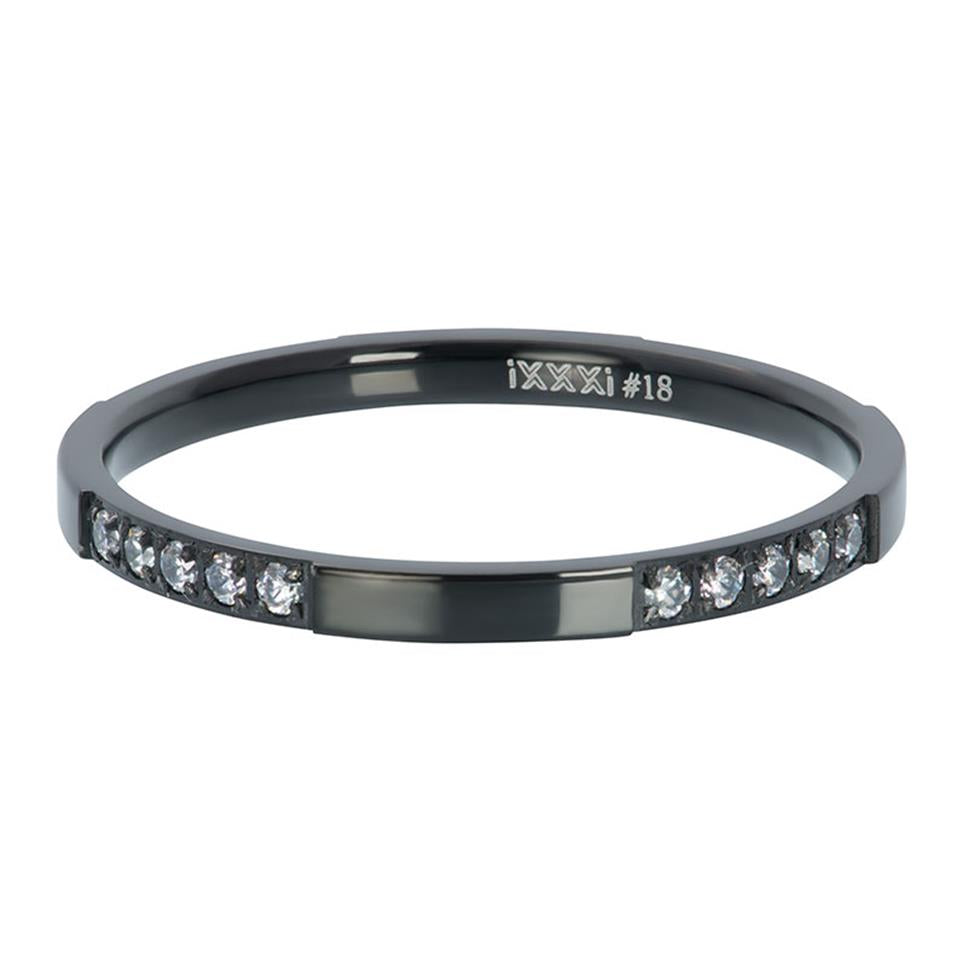 Anneau Recouvrant 2mm NOIR - 017 ( Bar à Bagues)
