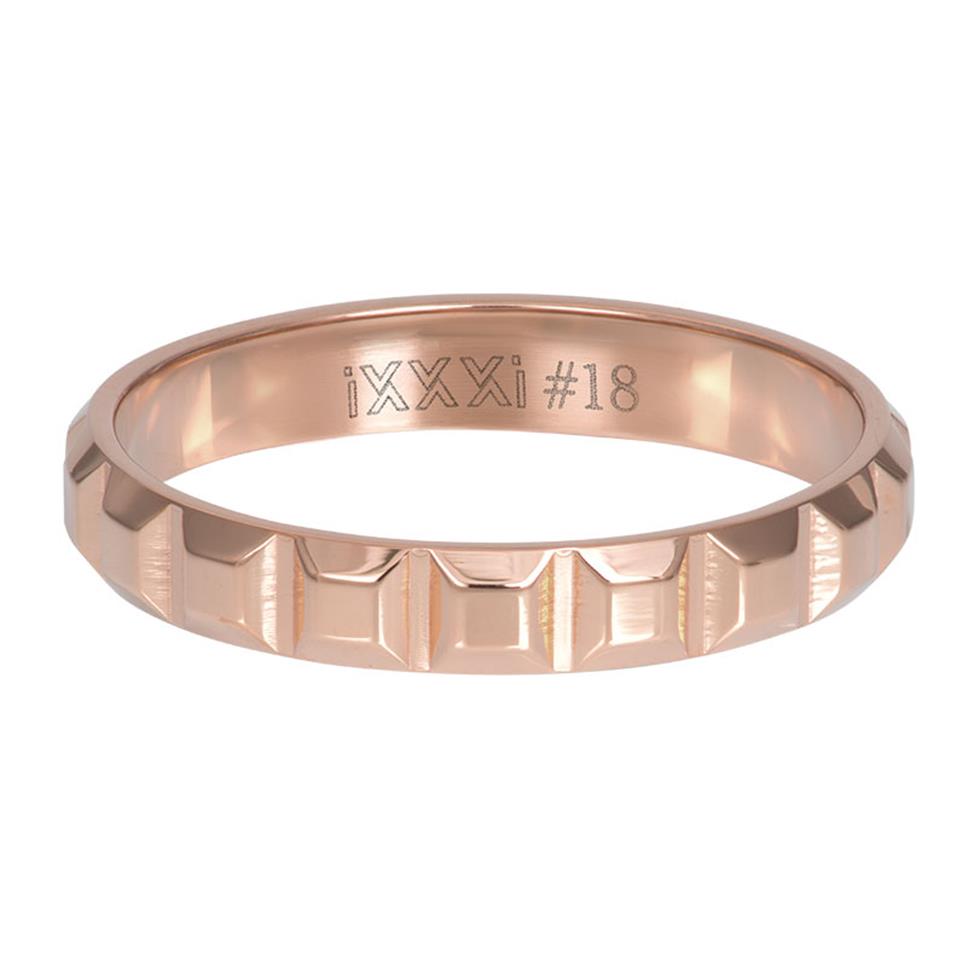 Anneau Recouvrant 4mm ROSE GOLD - 013 ( Bar à Bagues)