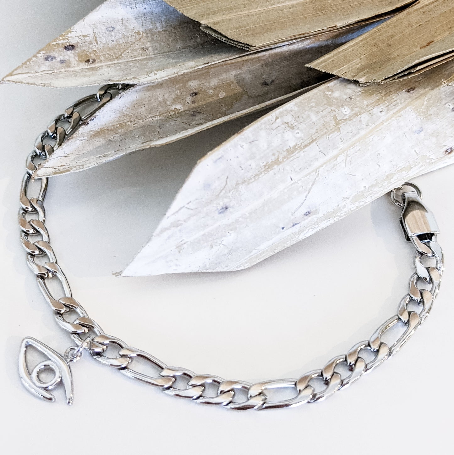 Bracelet " Gourmette Œil " Acier inoxydable 316L