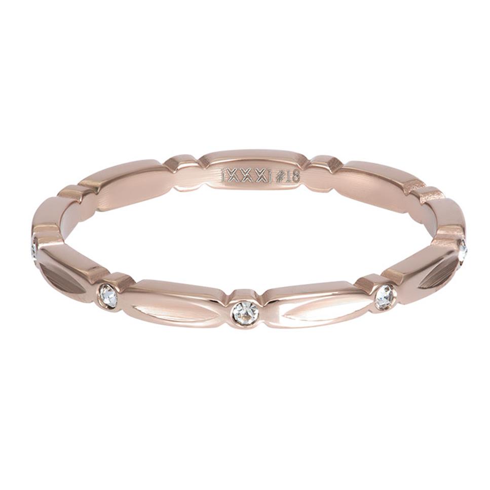 Anneau Recouvrant 2mm ROSE GOLD - 07 ( Bar à Bagues)