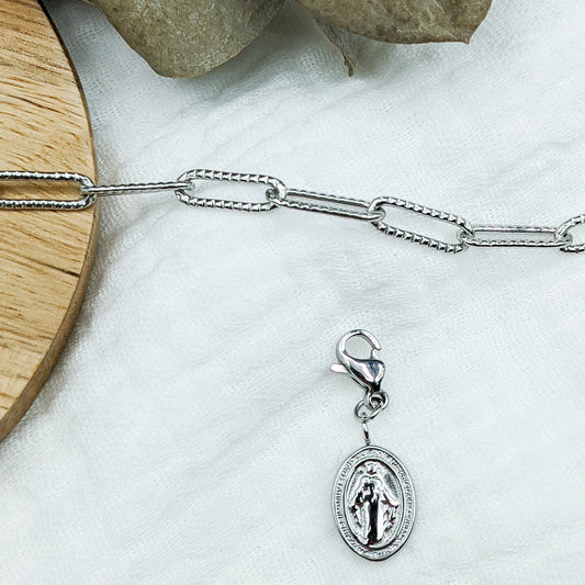 Charm's " Vierge Madone " Acier inoxydable